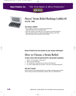 Heyco Strain Relief Bushings LabKit #1 Heyco Products, Inc.