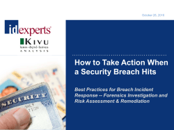 How to Take Action When a Security Breach Hits