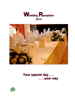 W R Your special day . . .