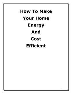 How To Make Your Home Energy And