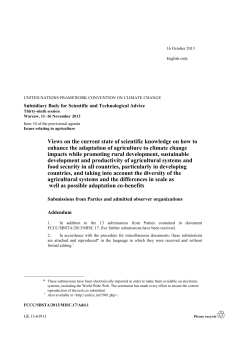 Subsidiary Body for Scientific and Technological Advice