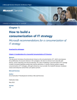 How to build a consumerization of IT strategy