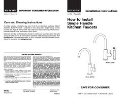 How to Install Single Handle Kitchen Faucets Installation Instructions
