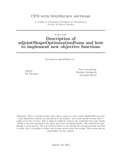 Description of adjointShapeOptimizationFoam and how to implement new objective functions