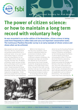 The power of citizen science: record with voluntary help