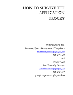HOW TO SURVIVE THE APPLICATION PROCESS &nbsp;