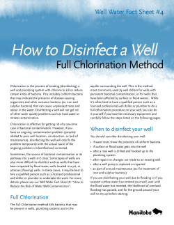 How to Disinfect a Well Full Chlorination Method