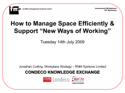 How to Manage Space Efficiently &amp; Support “New Ways of Working”