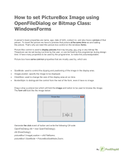 How to set PictureBox Image using OpenFileDialog or Bitmap Class: WindowsForms