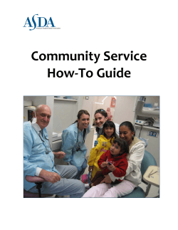 Community Service How-To Guide