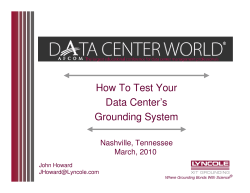 How To Test Your Data Center’s Grounding System Nashville, Tennessee