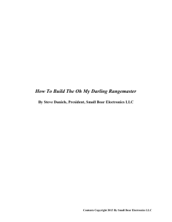 How To Build The Oh My Darling Rangemaster