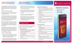 Safety &amp; Security How to Enroll