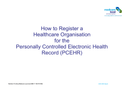 How to Register a Healthcare Organisation for the