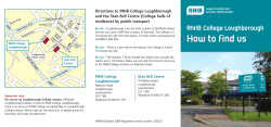 Directions to RNIB College Loughborough residence) by public transport