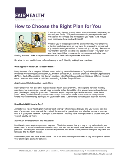 How to Choose the Right Plan for You