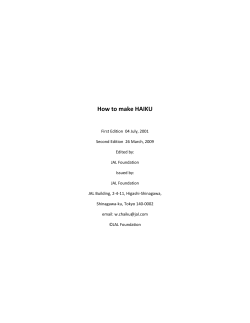 How to make HAIKU