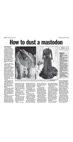 How to dust a mastodon