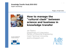 How to manage the “cultural clash” between science and business in knowledge transfer