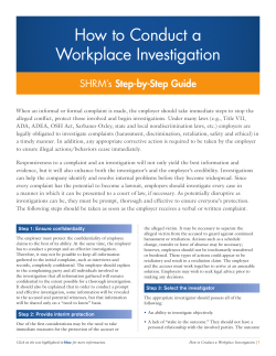 How to Conduct a Workplace Investigation Step-by-Step Guide