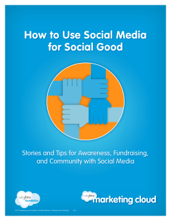 How to Use Social Media for Social Good