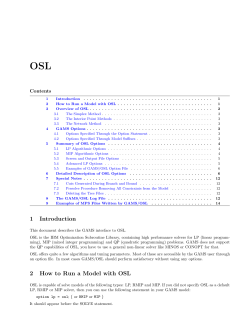 OSL Contents