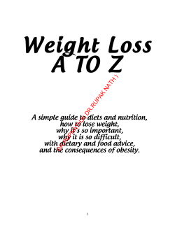 Weight Loss A TO Z