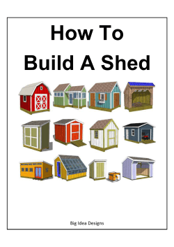 How To Build A Shed Big Idea Designs
