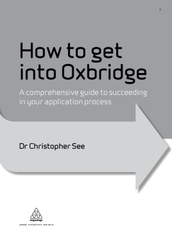How to get into Oxbridge A comprehensive guide to succeeding