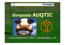 AUQTIC Simposio 4 de Deciembre 2007, Montevideo, UY 1