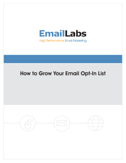 How to Grow Your Email Opt-In List