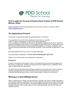 How to apply for the post of Deputy Head Teacher... Muscat, Oman The Appointment Process