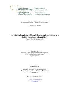 How to Elaborate an Efficient Remuneration System in a