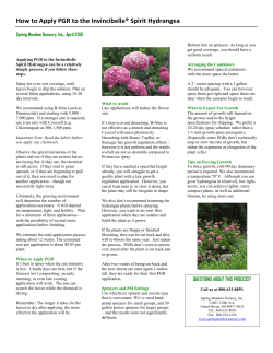 How to Apply PGR to the Invincibelle® Spirit Hydrangea