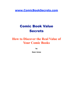 Comic Book Value Secrets  How to Discover the Real Value of