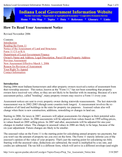 How To Read Your Assessment Notice