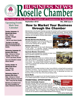 How to Market Your Business through the Chamber Upcoming Events Mark Your