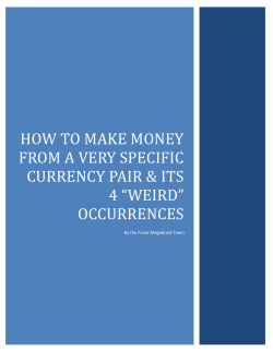 HOW TO MAKE MONEY FROM A VERY SPECIFIC CURRENCY PAIR &amp; ITS