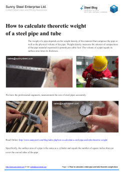 How to calculate theoretic weight of a steel pipe and tube