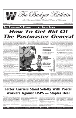 W The Badger Bulletin How To Get Rid Of The Postmaster General
