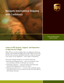 Navigate International Shipping with Confidence Count on UPS Systems, Support, and Experience