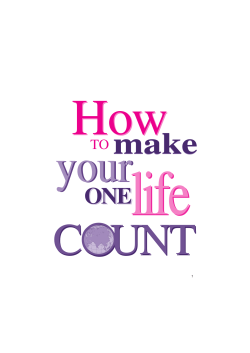 life How your COUNT