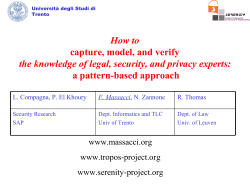 How to the knowledge of legal, security, and privacy experts: