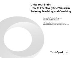 Unite Your Brain: How to Effectively Use Visuals in Speak