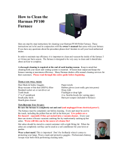 How to Clean the Harman PF100 Furnace