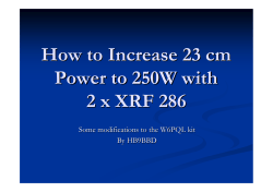 How to Increase 23 cm Power to 250W with