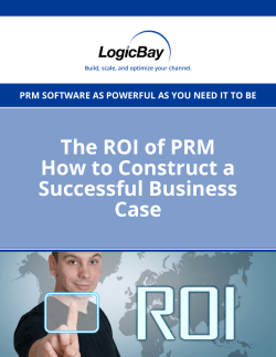 The ROI of PRM How to Construct a Successful Business Case