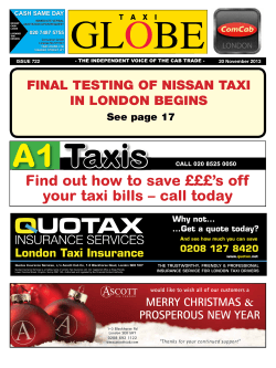 Taxis A1 Find out how to save £££’s off