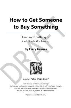 How to Get Someone to Buy Something  Fear and Loathing of