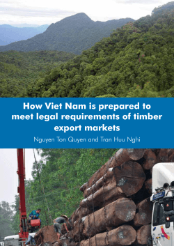 How Viet Nam is prepared to meet legal requirements of timber